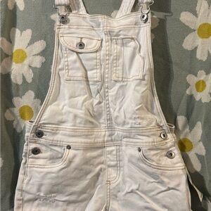 Lucky Brand White Kids Denim Overalls